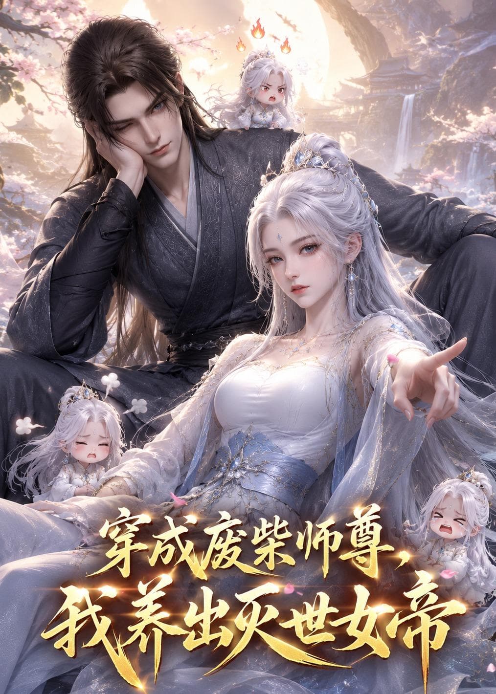 穿成废材师尊，我养出灭世女帝-剧集封面