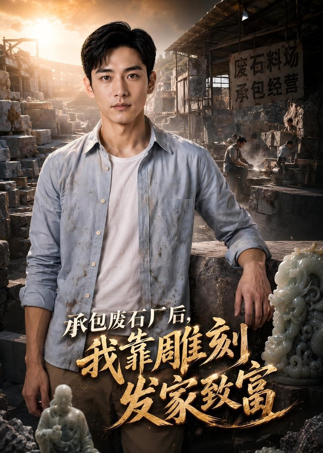 承包废石厂后,我靠雕刻发家致富-剧集封面