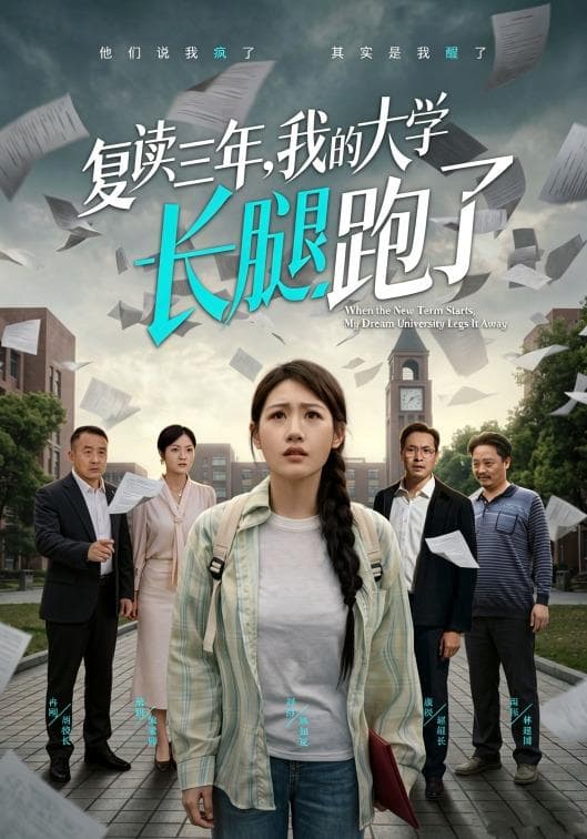 复读三年,我的大学长腿跑了-短剧封面