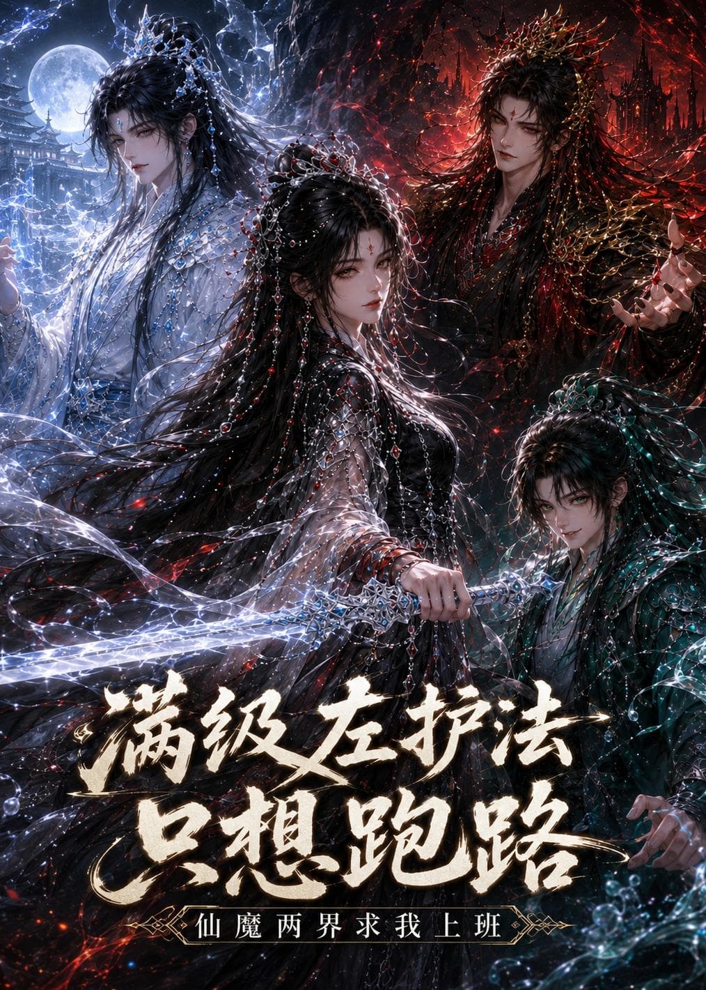 满级左护法只想跑路,仙魔两界求我上班-剧集封面