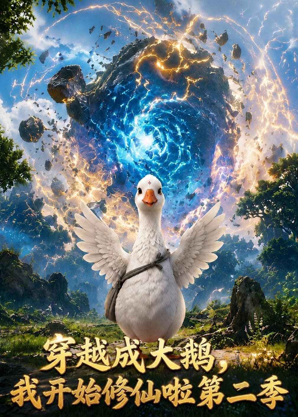 穿越大鹅,我开始修仙啦第二季-剧集封面